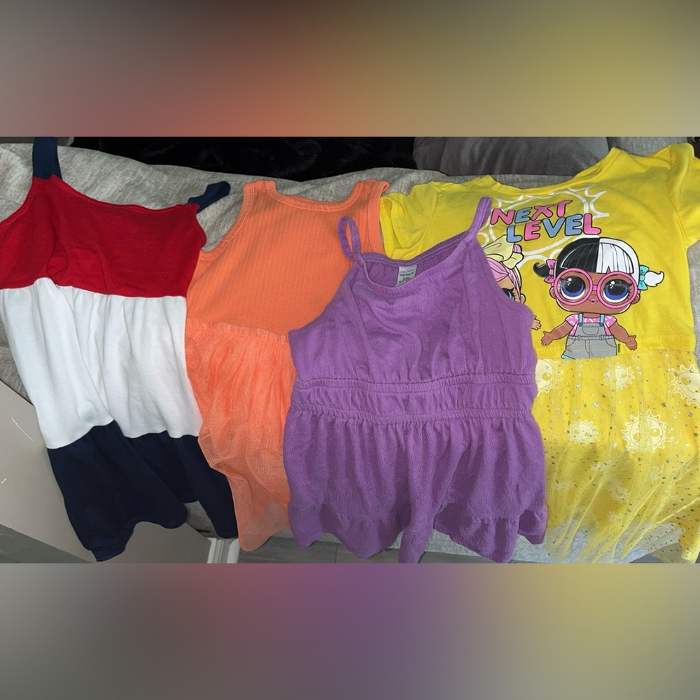Four Girls Summer Dresses Size 6/6X